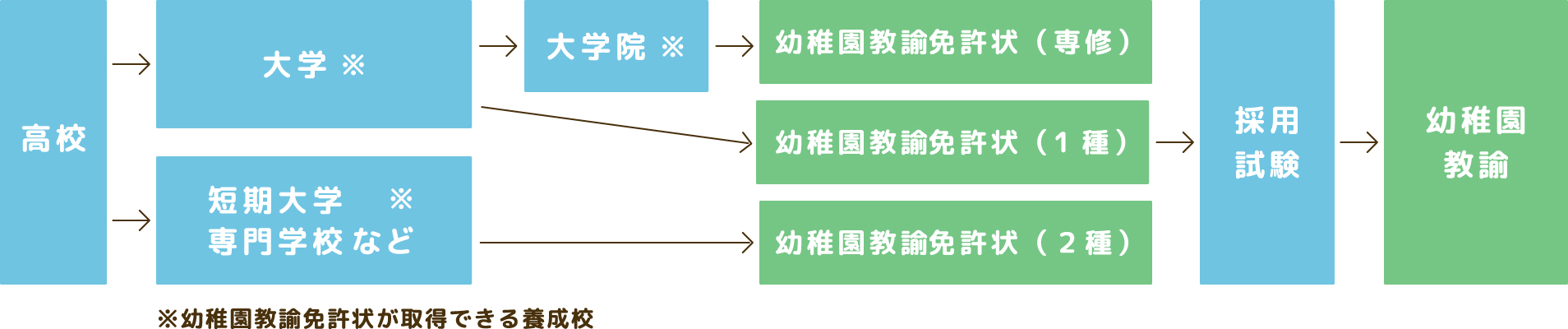 幼稚園教諭になるまでの流れ